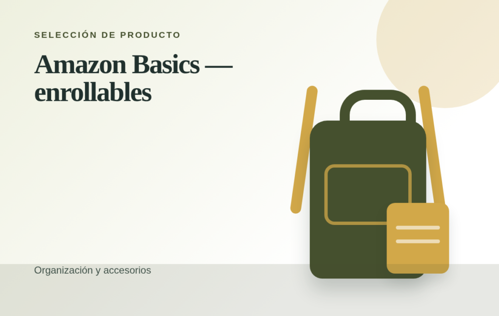 Imagen editorial provisional de Amazon Basics enrollables
