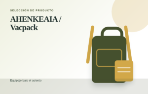 Representación editorial de la mochila AHENKEAIA / Vacpack