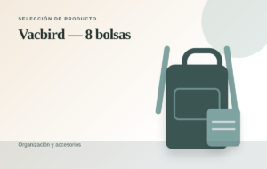 Imagen editorial provisional de Vacbird 8 bolsas