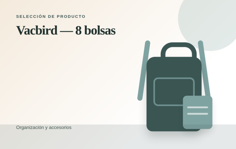 Vacbird — 8 bolsas con bomba eléctrica