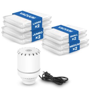 Vacbird: juego de 8 bolsas de vacío con bomba eléctrica