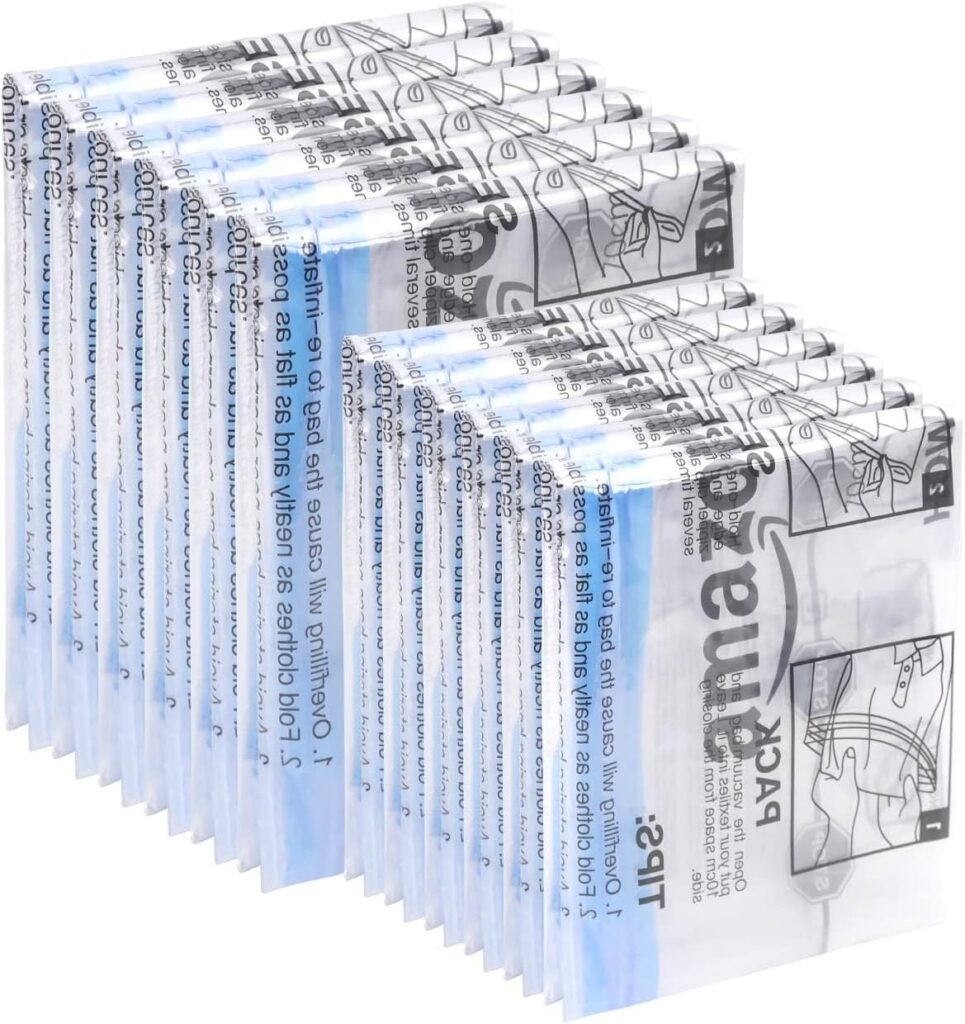 Amazon Basics: juego de 12 bolsas enrollables para viaje