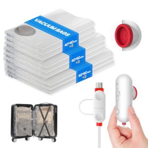 Vacbird: juego de 9 bolsas de viaje con bomba USB